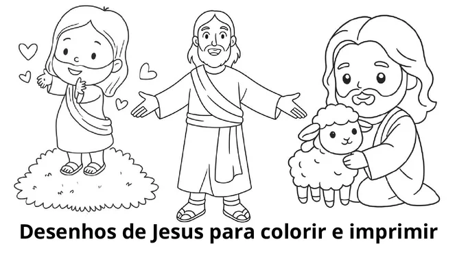 Desenhos de jesus para colorir e imprimir - educação infantil (página 1)